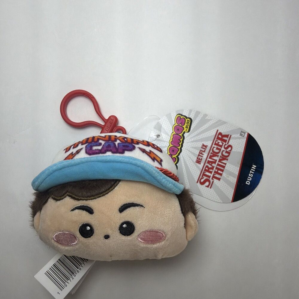 Netflix Stranger Things Plush Clip-on Keyring Dustin 3.5” With Tag
